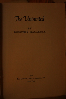 photo of book The Uninvited